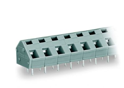 PCB terminal block2.5 mm² Pin spacing 7.5/7.62 mm 2-pole, gray