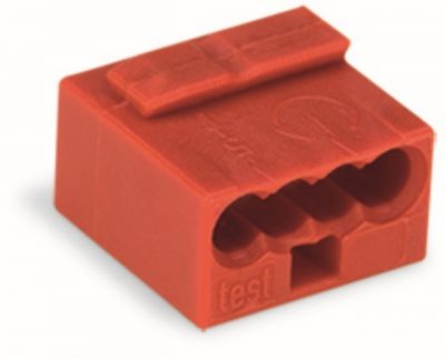 MICRO PUSH WIRE® connectorfor solid conductors, red