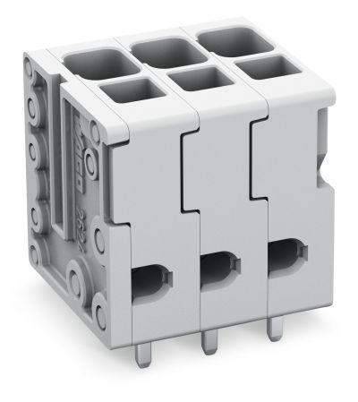 PCB terminal block4 mm² Pin spacing 5 mm 3-pole, gray