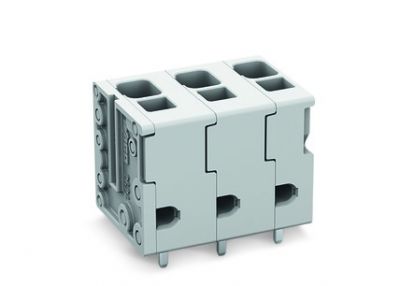 PCB terminal block4 mm² Pin spacing 7.5 mm 2-pole, gray