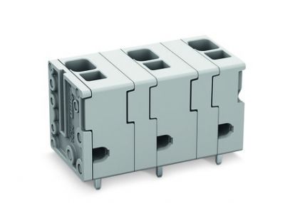 PCB terminal block4 mm² Pin spacing 11.5 mm 2-pole, gray