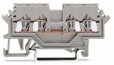 4-conductor through terminal block1.5 mm², blue