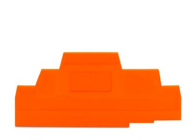 End and intermediate plate2.5 mm thick, orange