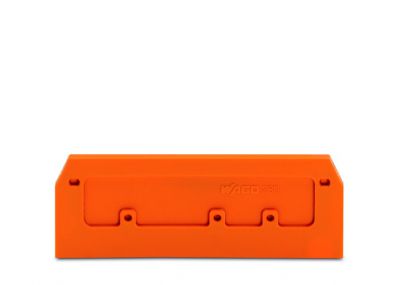 End and intermediate plate2.5 mm thick, orange