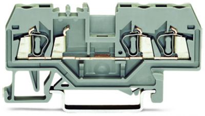 3-conductor through terminal block2.5 mm², gray