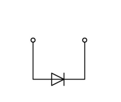 Component terminal block2-conductor, gray