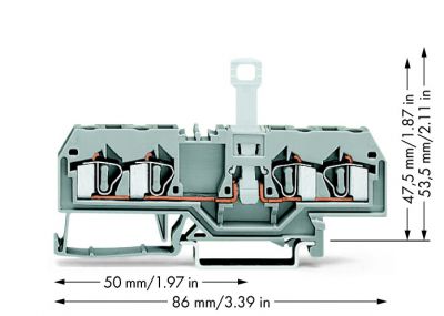 4-conductor disconnect tbgray