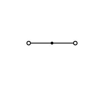 2-conductor through terminal block4 mm², red
