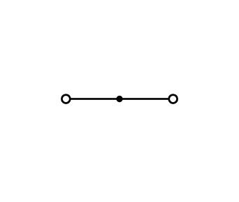 2-conductor through terminal block6 mm², orange