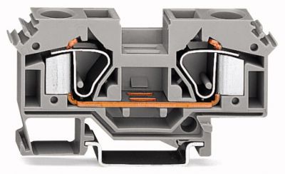 2-conductor through terminal block16 mm², light gray