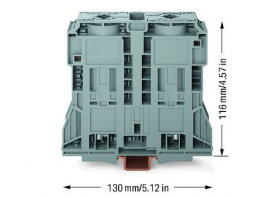 2-conductor through terminal block185 mm², gray