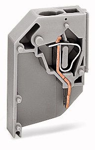 Transformer terminal block1-pole CAGE CLAMP® connection for conductors, gray