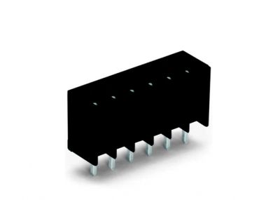 THT male header0.8 x 0.8 mm solder pin straight, black