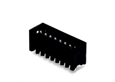 THR male header0.8 x 0.8 mm solder pin straight, black