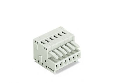 1-conductor female plug100% protected against mismating, light gray