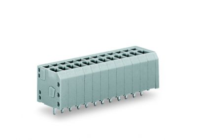 PCB terminal block1.5 mm² Pin spacing 3.5 mm 2-pole, gray