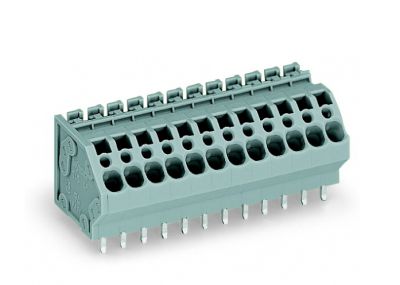 PCB terminal block4 mm² Pin spacing 5 mm 2-pole, gray