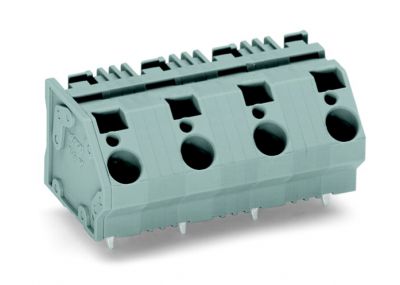 PCB terminal block6 mm² Pin spacing 15 mm 3-pole, gray