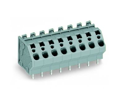 PCB terminal block4 mm² Pin spacing 7.5 mm 2-pole, gray