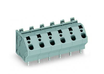 PCB terminal block4 mm² Pin spacing 10 mm 2-pole, gray