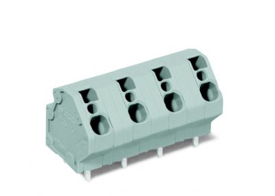 PCB terminal block4 mm² Pin spacing 10 mm 2-pole, gray