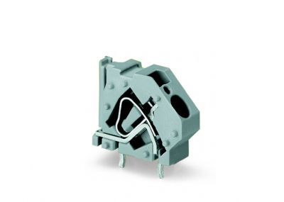 Stackable PCB terminal block6 mm² Pin spacing 10 mm 1-pole, gray