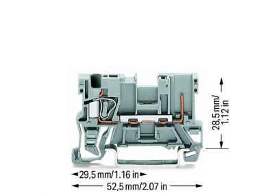 1-conductor/1-pin carrier tbgray