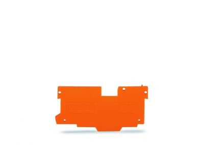 End and intermediate plate1.1 mm thick, orange