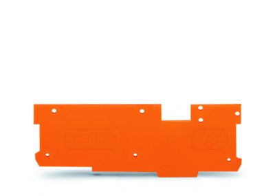 End and intermediate plate1.1 mm thick, orange