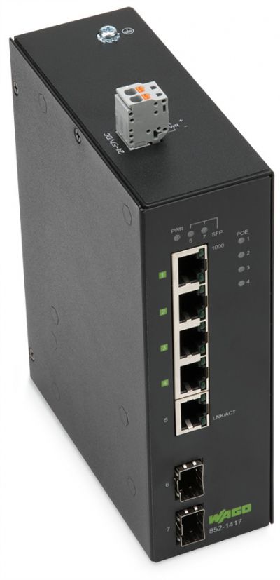 Industrial-ECO-Switch5Port Gb 2-Slot 1000BASE-SX/LX, black