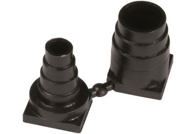 DSUB PLASTIC GROMMET BLACK 15P-37P