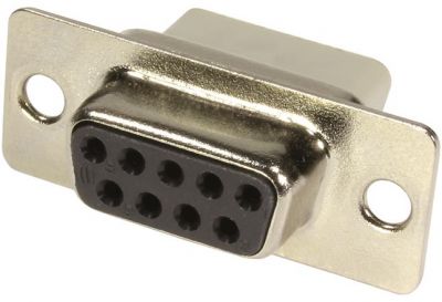 D-Sub crimp 9-pole female assembly